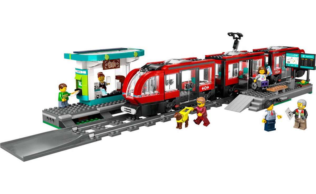 LEGO City Downtown Streetcar and Station | 60423