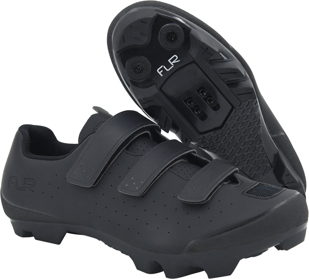 FLR FX-1 SPD Mountain Cycling Shoes - Black | Cycling Performance
